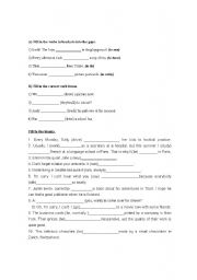 English Worksheet: Simple Present and Present continuous exercises