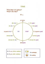 English Worksheet: Time