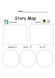 worksheet about story map