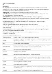 English Worksheet: Environment Vocabulary 