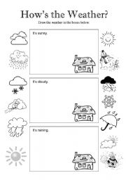 How´s the Weather - Page 1 - ESL worksheet by Abeltenchi