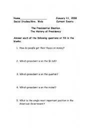 English Worksheet: History of United States Elections