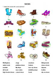 SHOES - different types