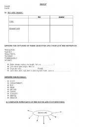 English worksheet: test simple present