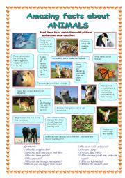 Amazing facts about animals (1 part)