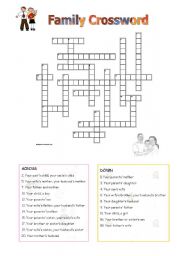 Titular Family Vocabulary with the Simpsons (Crossword 1) ESL