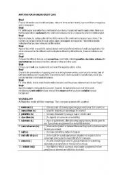 English worksheet: Applying for a credit card