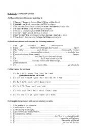 English Worksheet: conditionel clauses