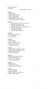 English Worksheet: marias dilemma