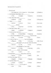 English Worksheet: family