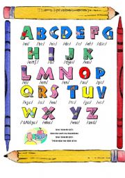 The Alphabet song (in colours)