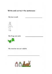 English Worksheet: present continuous practice