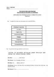 English Worksheet: tourism.adults exercises