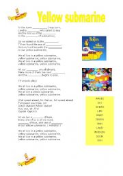 beatles yellow submarine lyrics