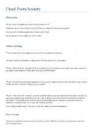 English Worksheet: Education