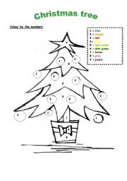Christmas tree worksheets