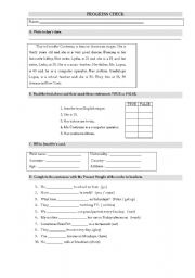 English Worksheet: Assessment worksheet