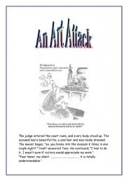English Worksheet: An Art Attack