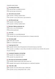 English Worksheet: simple and continuos tense