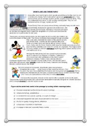 Disneyland - Cowboys - Hollywood - reading comprehension (4)