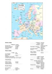 Europe (countries, capitals, nationalities)
