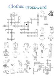 clothes crossword