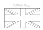 English Worksheet: flag