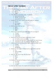 English Worksheet: The day after tomorrow 