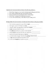 English Worksheet: nouns