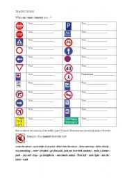 Modal verbs - traffic signs