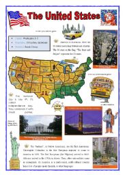 English Worksheet: United States (2sheets)