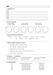 English Worksheet: TIME