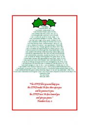 English Worksheet: The Christmas Bell