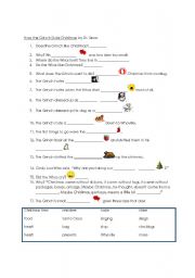 How the Grinch Stole Christmas-- beginner worksheet
