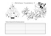 English Worksheet: Christmas Vocabulary 3