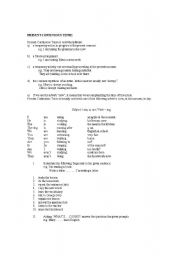 English Worksheet: The present continuos tense