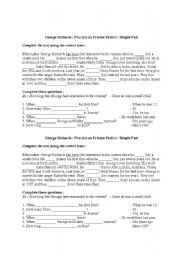 English Worksheet: Simple Past or Present Perfect?.