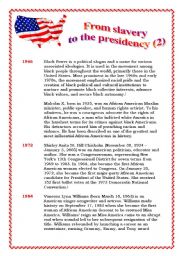 From slavery to presidency part 2 (of 3) - 3 pages