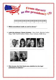 From slavery to presidency part 3(of 3) 2 pages