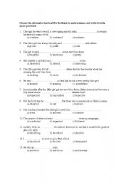 English Worksheet: Mentor English