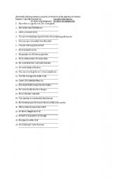 English Worksheet: Adjectivedverbss and A