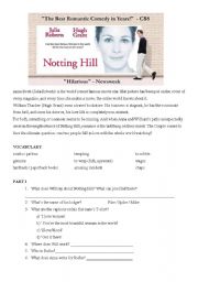 Notting Hill - worksheet