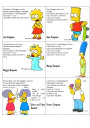 Simpsons Family Flashcards