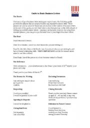 Guide to business letters