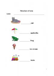 English worksheet: Use of a or an