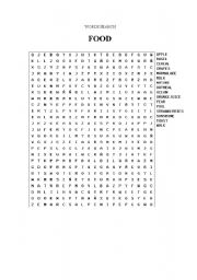 English worksheet: Words_Search_ Food