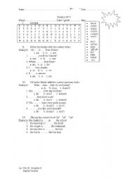 English Worksheet: Practice 