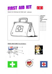 First aid worksheets