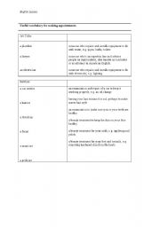 English Worksheet: usefull vocabulary to make an appointement