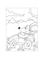 English Worksheet: coloring